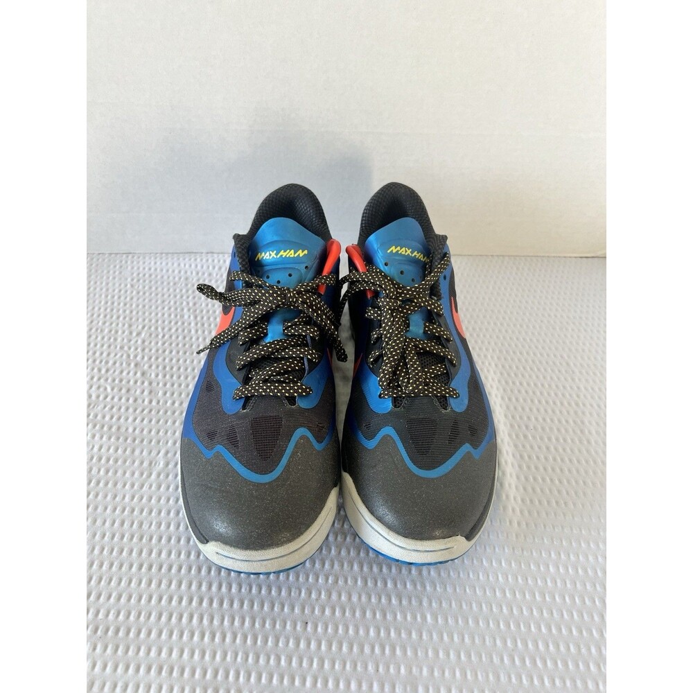 $94 Nike Air Max H.A.M. Low Basketball Shoes Men’s Sz 11 Orange Blue 579580-400